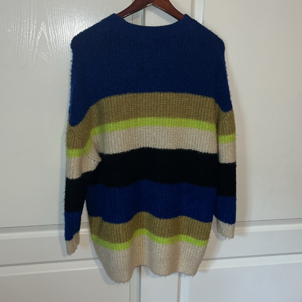 Kangol x H&M striped logo over sized sweater S. Large. Soft and cozy.